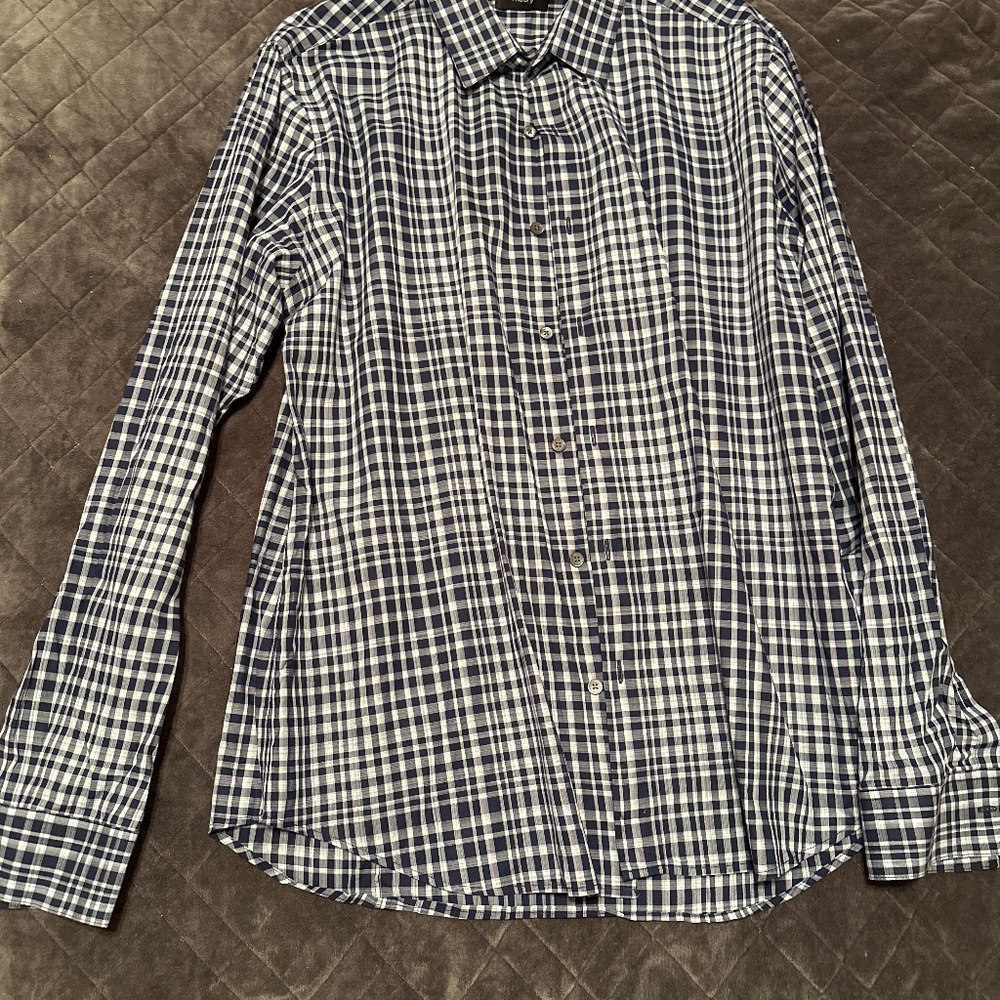 Men’s Theory plaid shirt